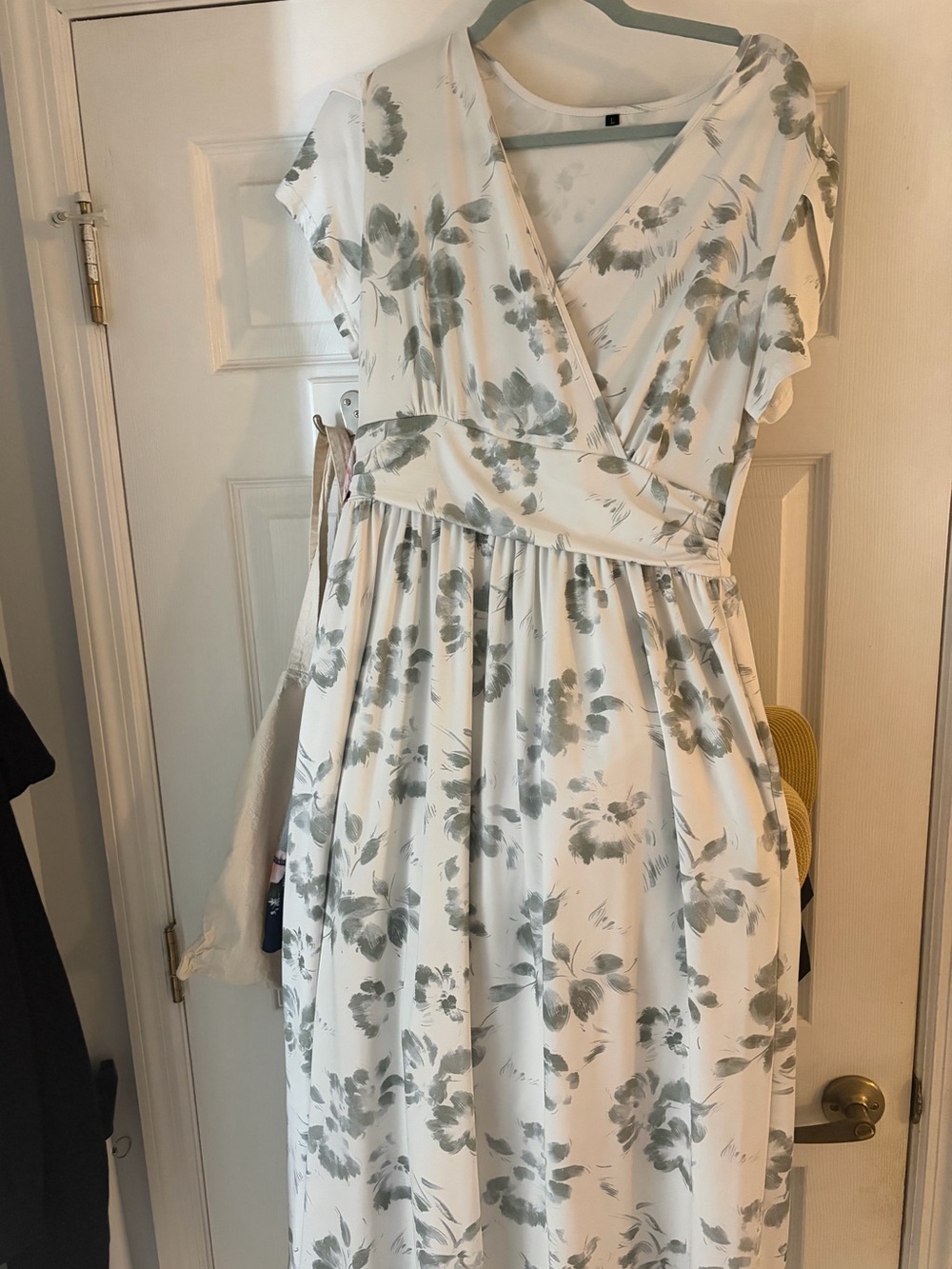 Women's Floral nursing Maxi Dress